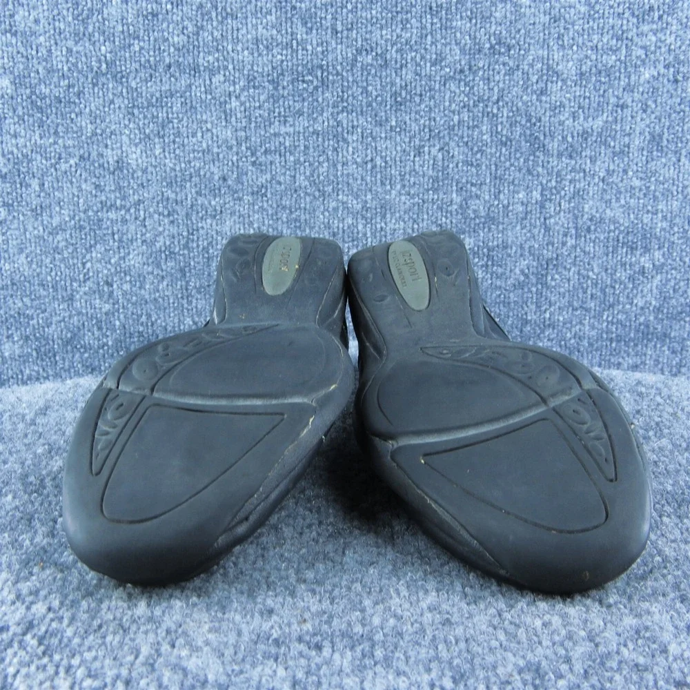Liz Sport Remix‎ Women Loafer Shoes Black Leather Slip On Size 9.5 Medium